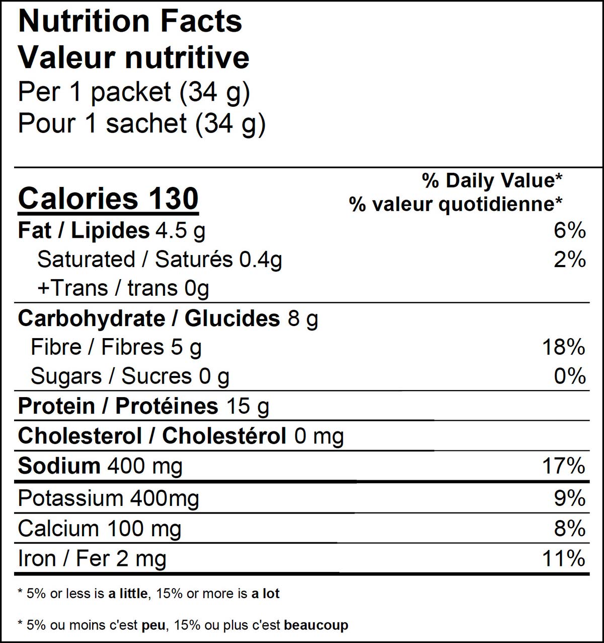 Proti-Chips Proti Chips Salt & Vinegar Nutritional Facts